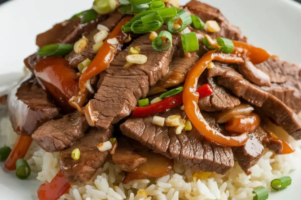 Beef with Garlic Sauce