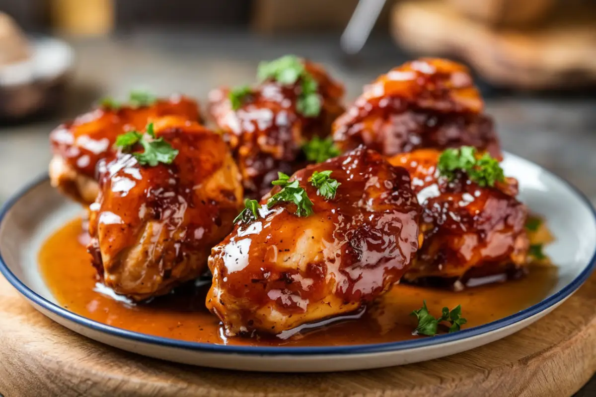 Recipe for Honey Bourbon Barbecue Chicken