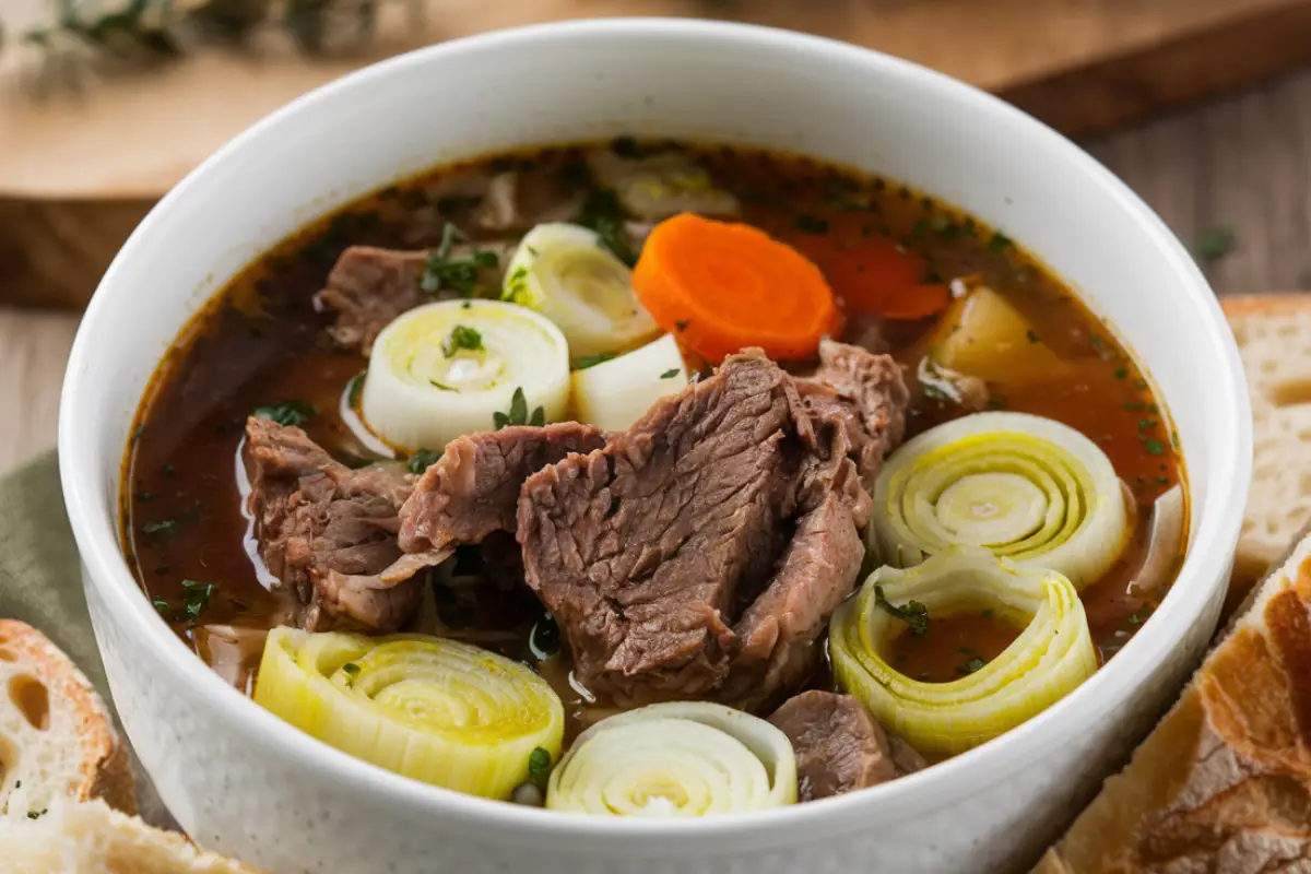 Recipe for Soup Using Leeks and Beef