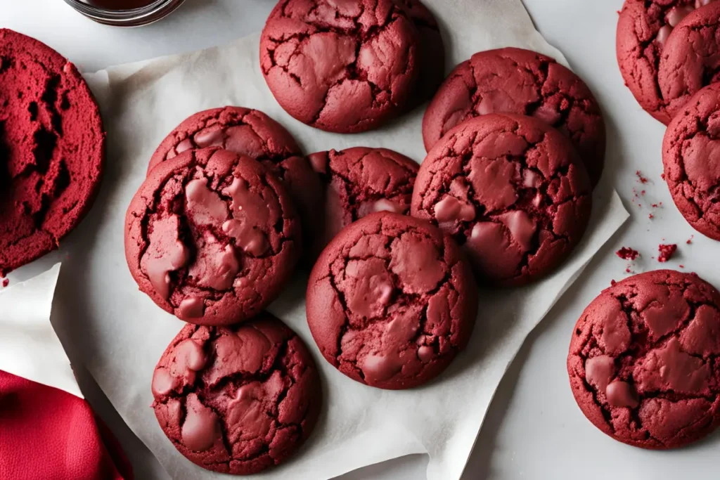 red velvet cake mix cookies 2