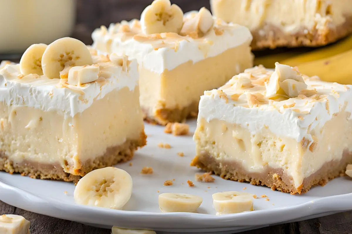 Banana Pudding Cheesecake Bars