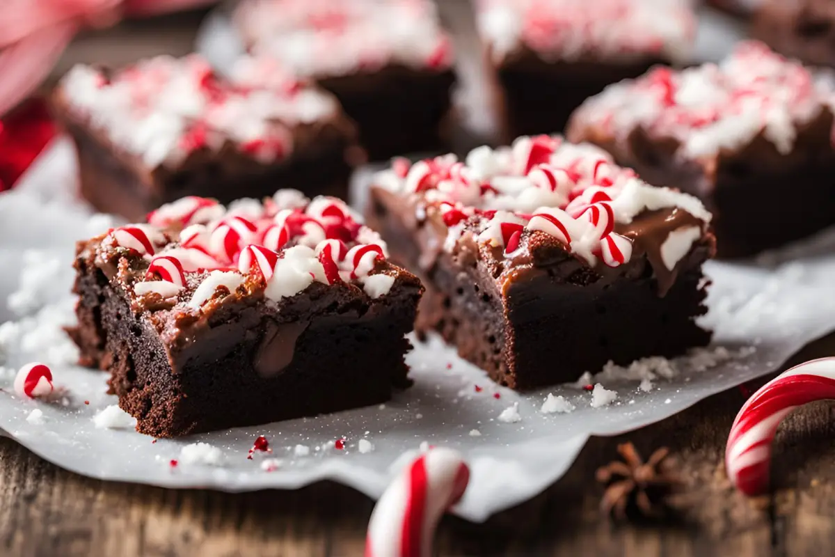 Candy Cane Brownies