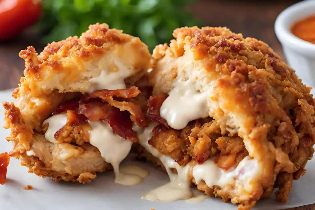Cream Cheese and Bacon Stuffed Doritos Chicken