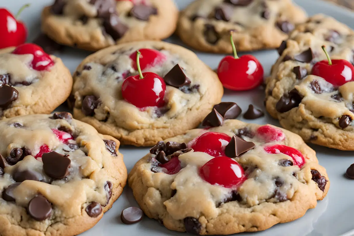 Maraschino Cherry Chocolate Chip Cookies