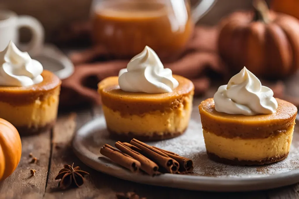 Mini Pumpkin Cheesecakes