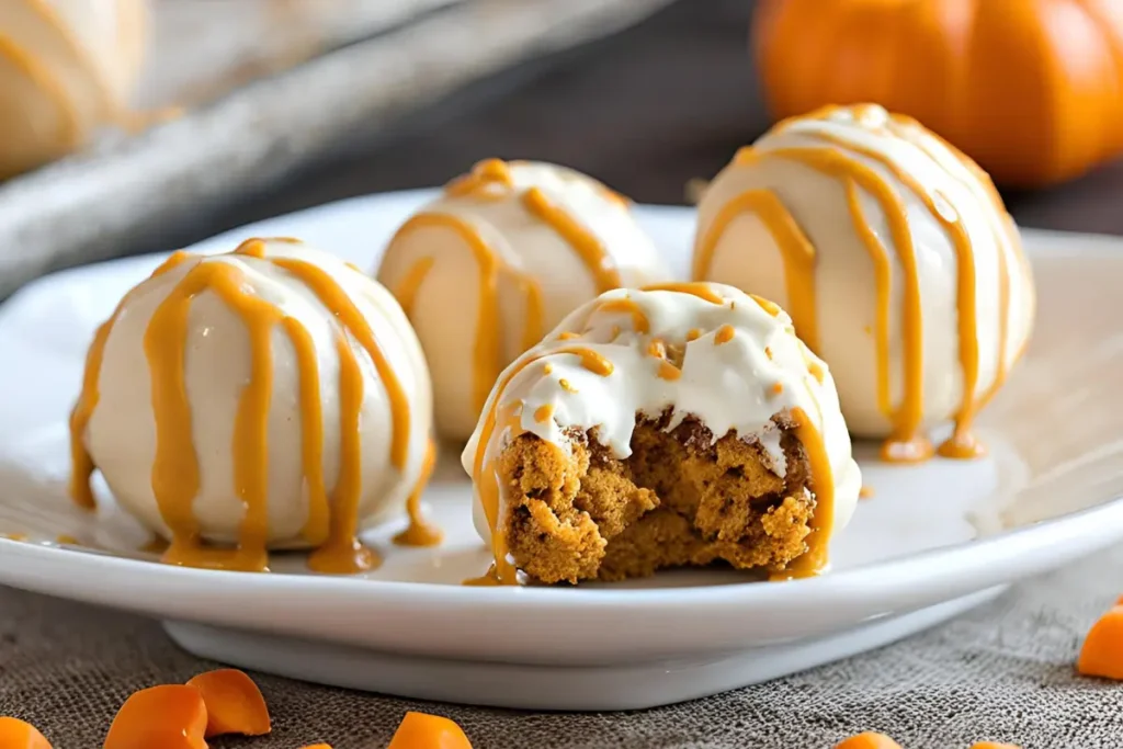 No Bake Pumpkin Cheesecake Balls