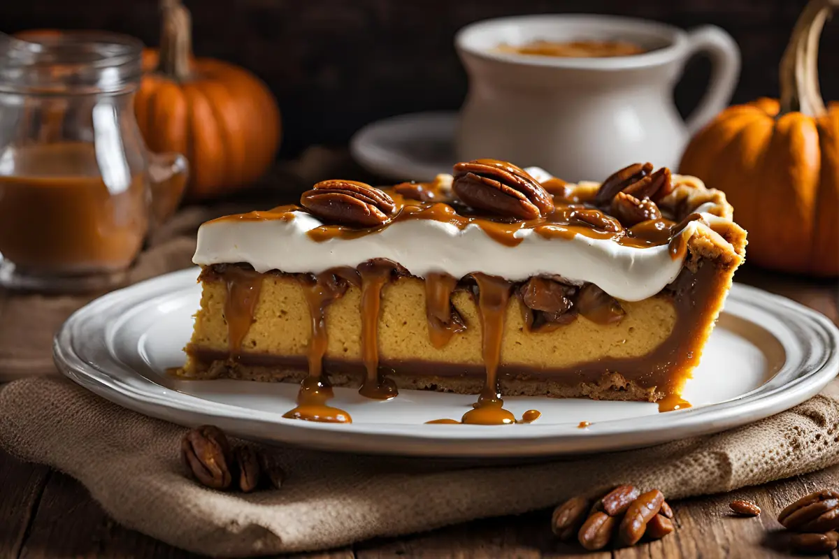 Pecan Pie Pumpkin Cheesecake