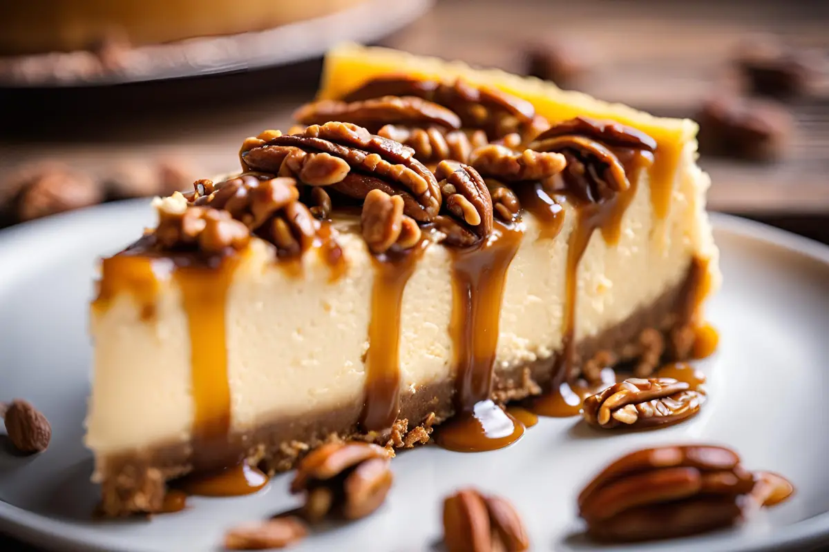 Praline Pecan Cheesecake