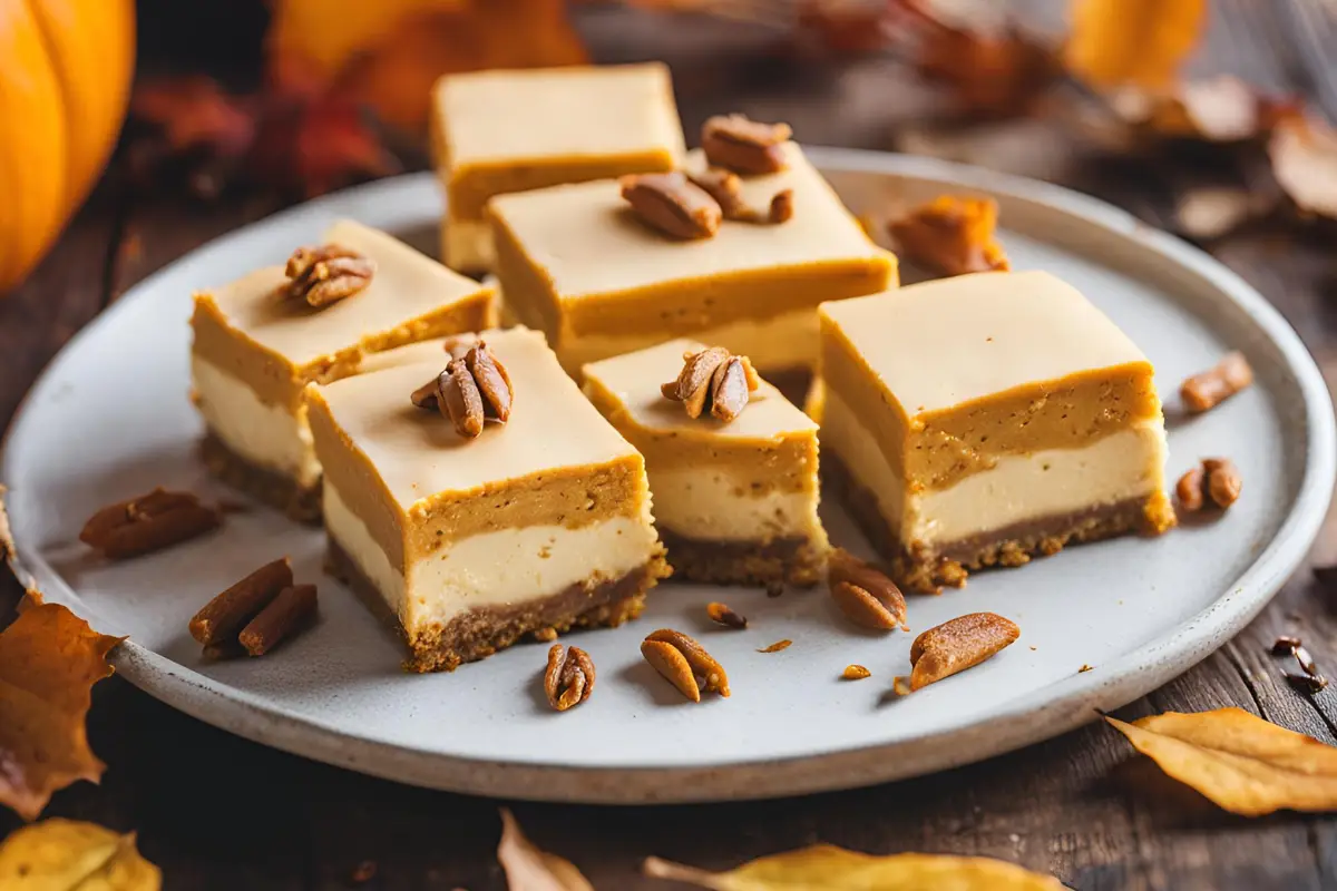 Pumpkin Cheesecake Bars