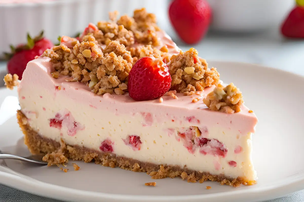 Strawberry Crunch Cheesecake