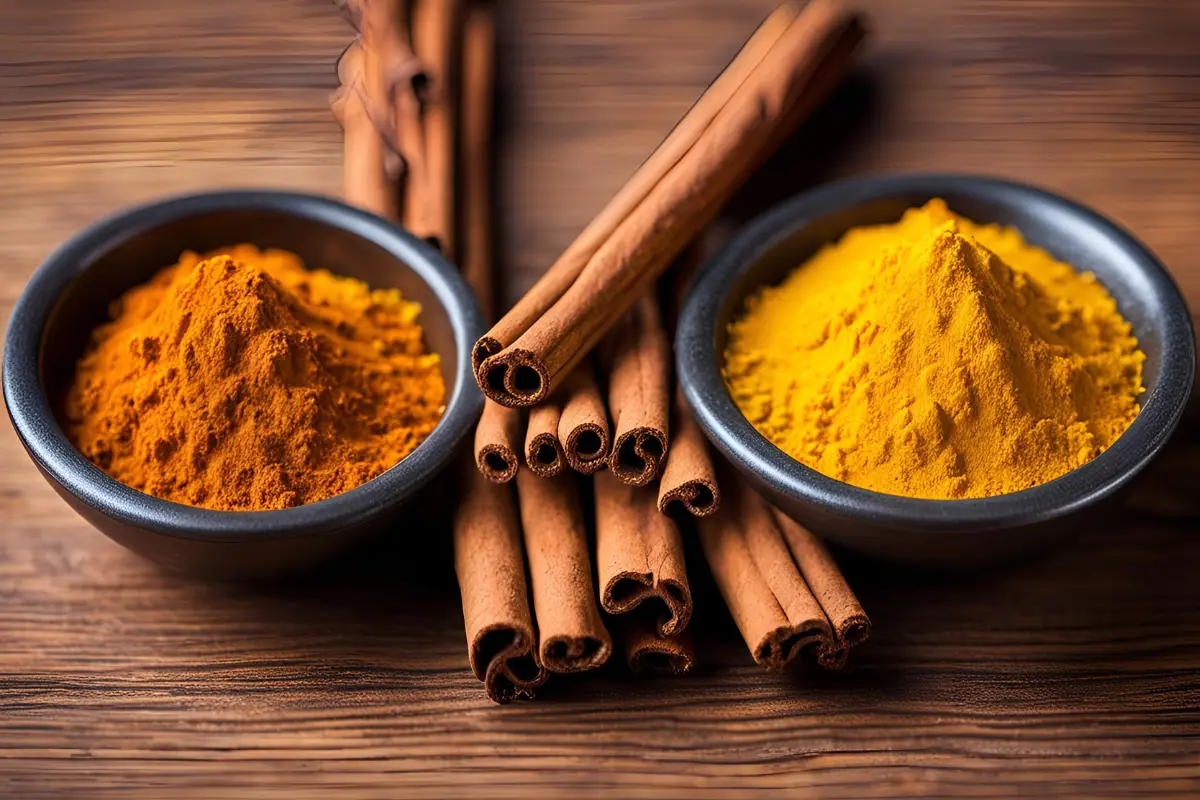 What happens when you mix cinnamon and turmeric?