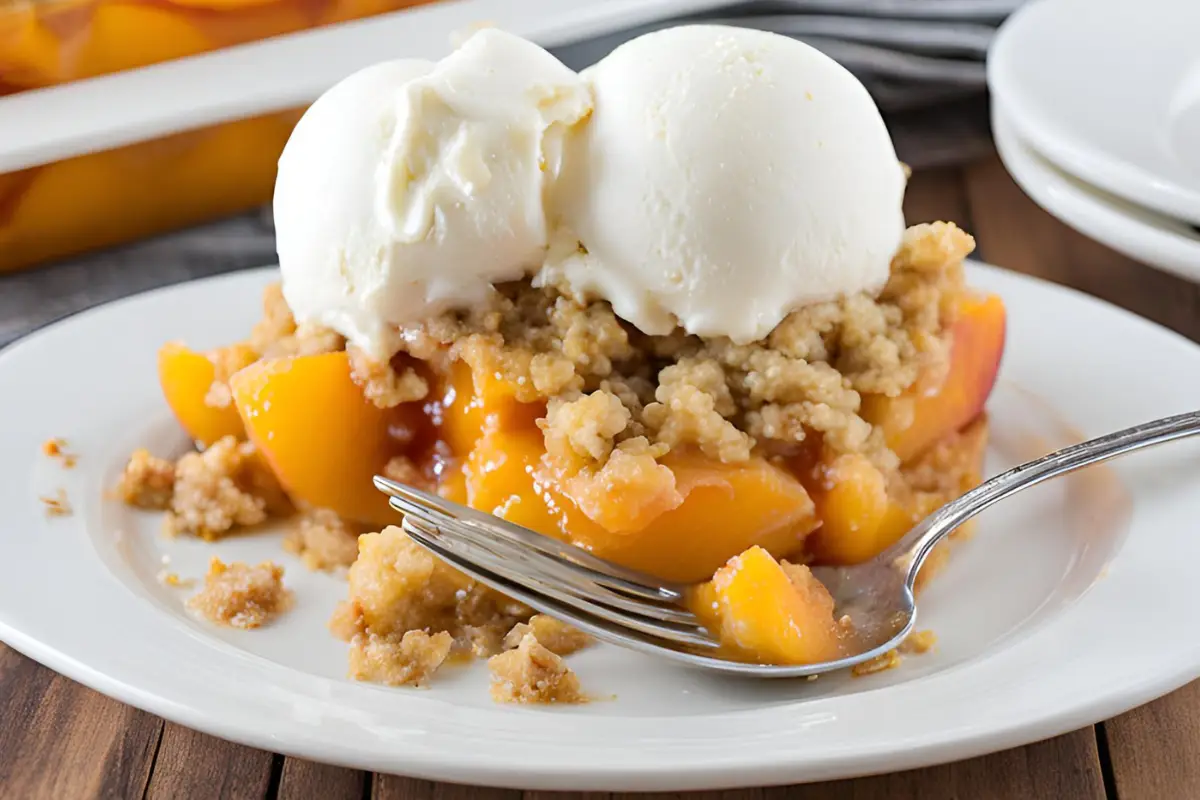 peach crumble recipe