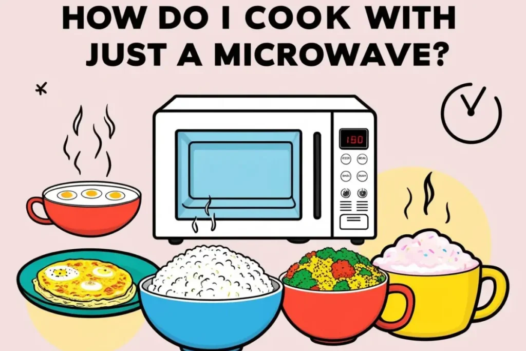 How do I cook with just a microwave