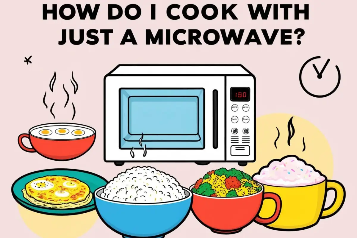 How do I cook with just a microwave